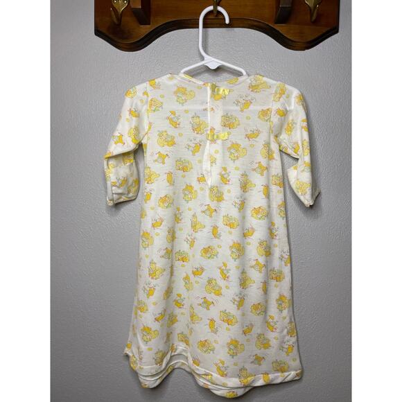 Vintage 1970s Carter's Newborn Layette White and Yellow Bear and Clown Pattern - Picture 3 of 8